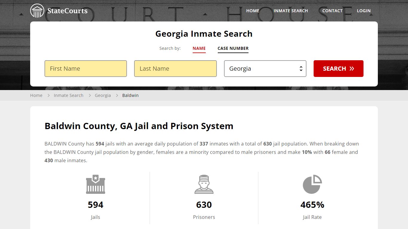 Baldwin County, GA Inmate Search - StateCourts